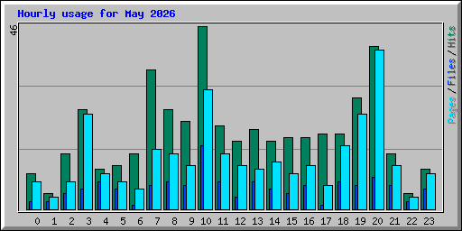 Hourly usage for May 2026